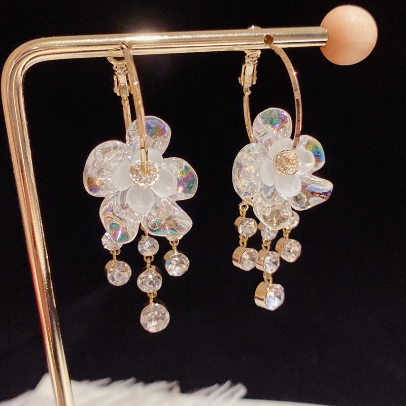 Bông Tai Tua Rua Đính Đá Thời Trang Độc Đáo