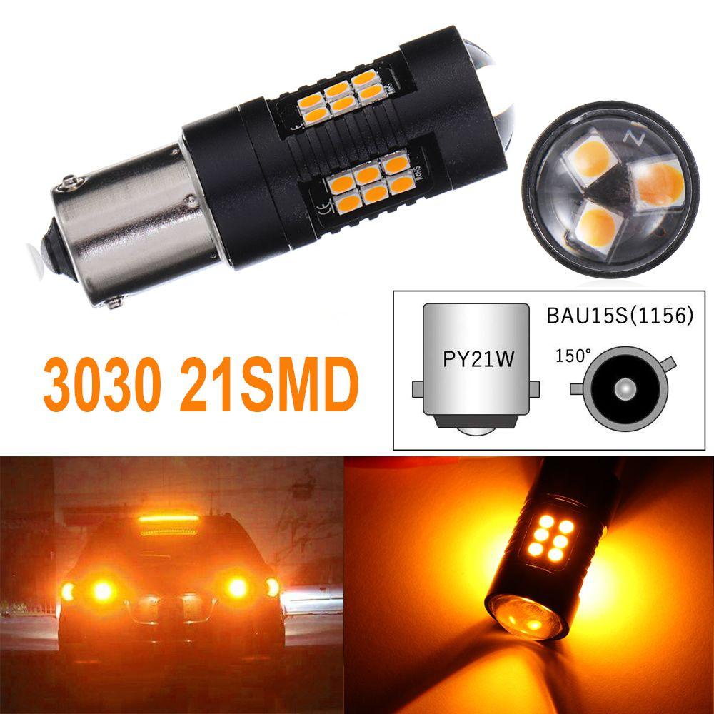 Đèn LED Xi Nhan Màu Vàng 12V 24V 1156 BAU15S Dành Cho Xe Hơi