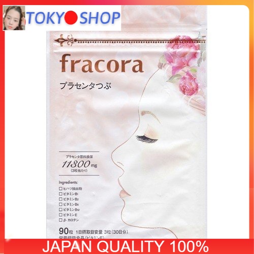 VIÊN UỐNG NHAU THAI FRACORA WHITE PLACENTA 11,300mg  - Nhật Bản