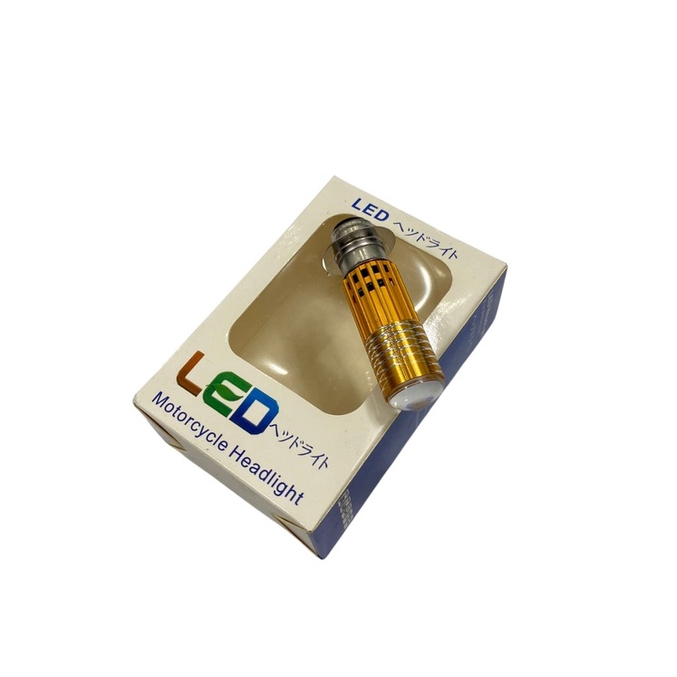 Đèn Led xe máy - Pha Bi Cầu 2 Màu Trắng - Vàng Chân M5 - H4 Lắp cho Oto và Xe máy Mẫu !