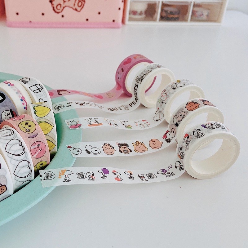 Cuộn washi tape hoạt hình Snoopy