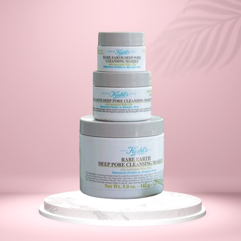 Mặt Nạ Đất Sét Dưỡng Trắng Sạch Mụn Đầu Đen Kiehl's Rare Earth Deep Pore Cleansing Masque