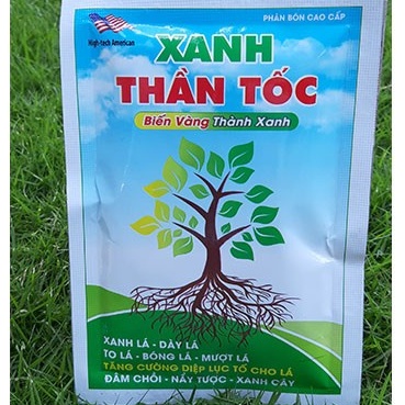 Phân Bón Lá XANH THẦN TỐC - Biến Vàng Thành Xanh (100g)