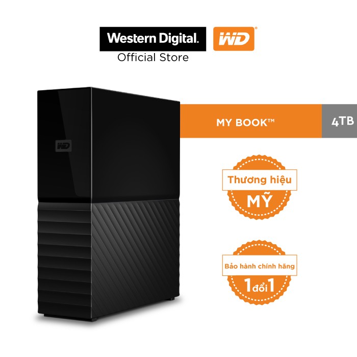 Ổ cứng ngoài WD My Book 4TB- 3.5" USB 3.0 Desktop NEW -