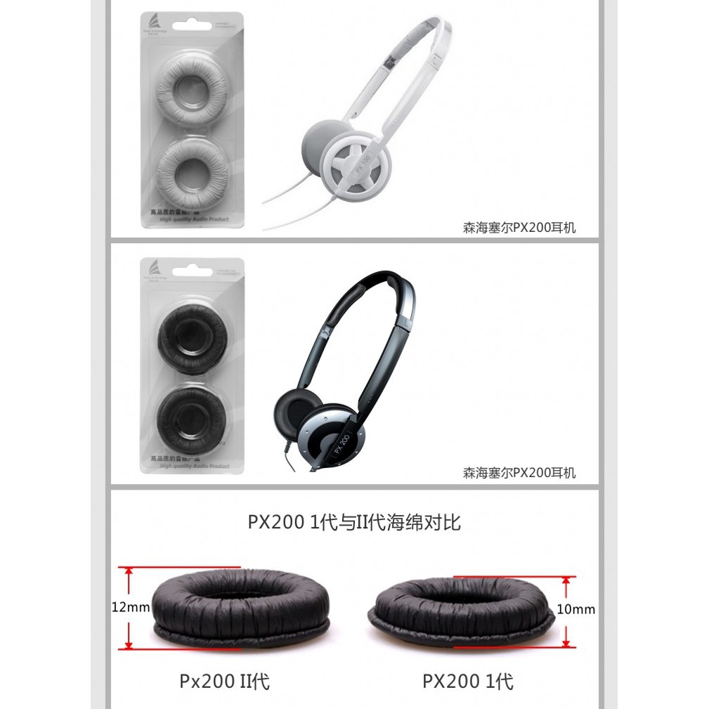 Đệm mút thay thế cao cấp chuyên dụng cho tai nghe Sennheiser