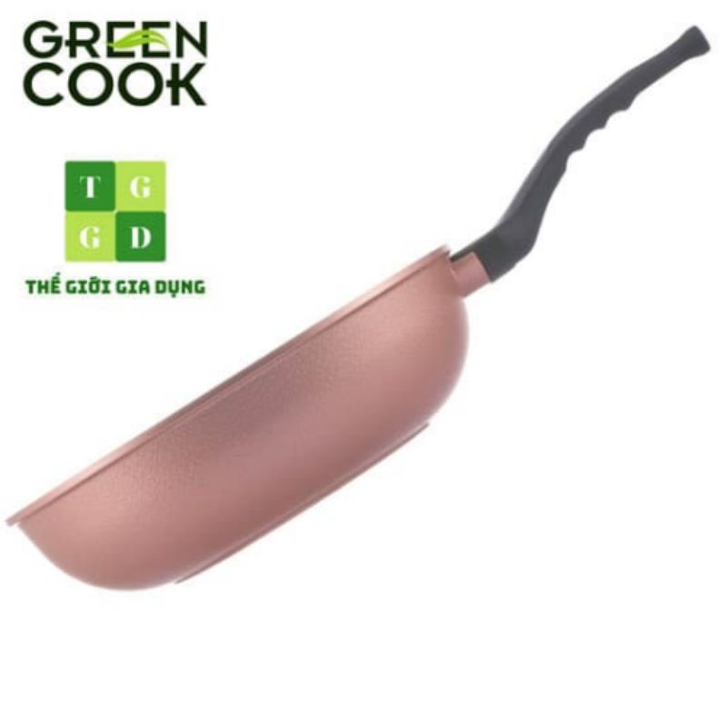 Chảo đúc vân đá chống dính sâu lòng 26cm GreenCook