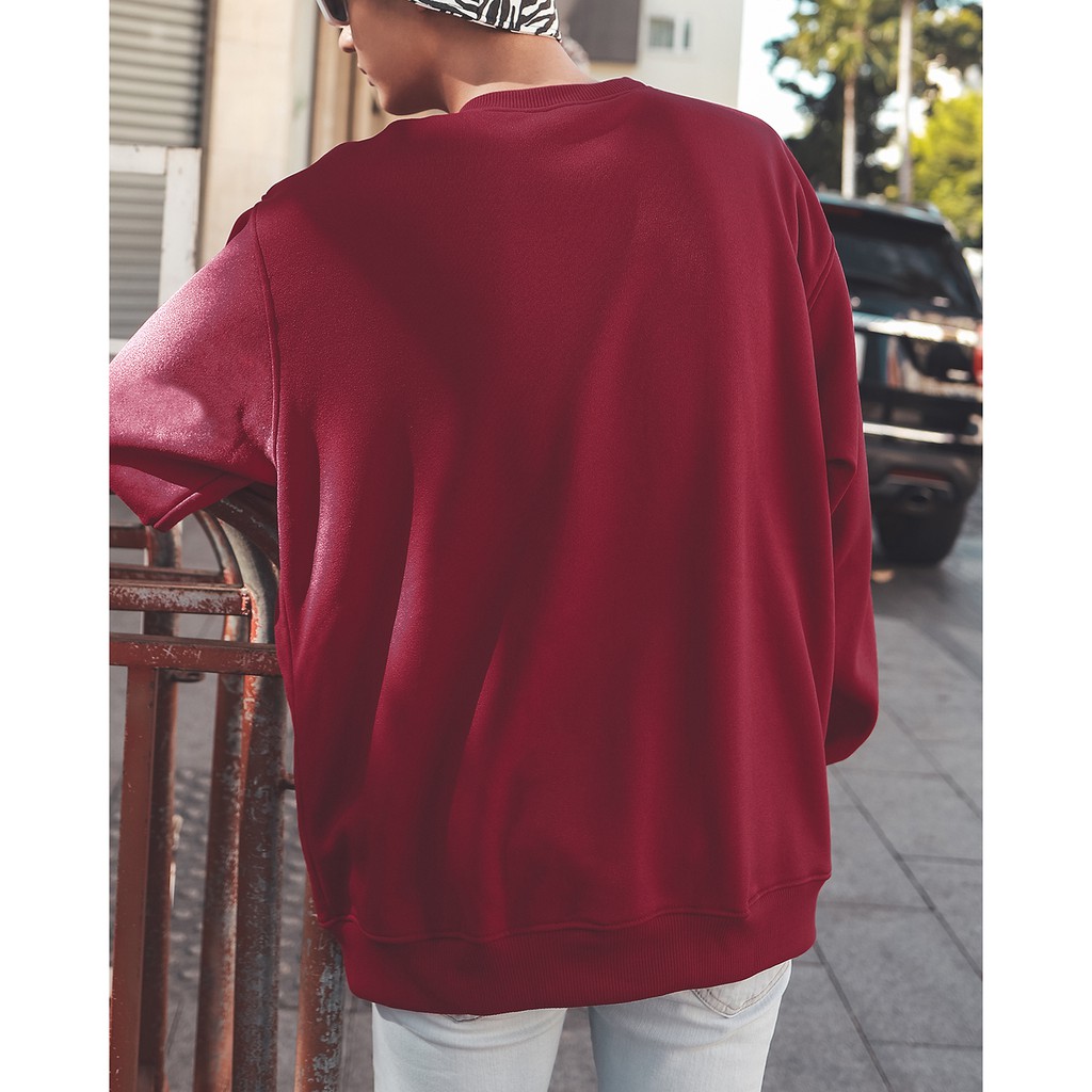 Áo Tay Dài Sweater Champion Chữ Thêu Màu Đỏ | BigBuy360 - bigbuy360.vn