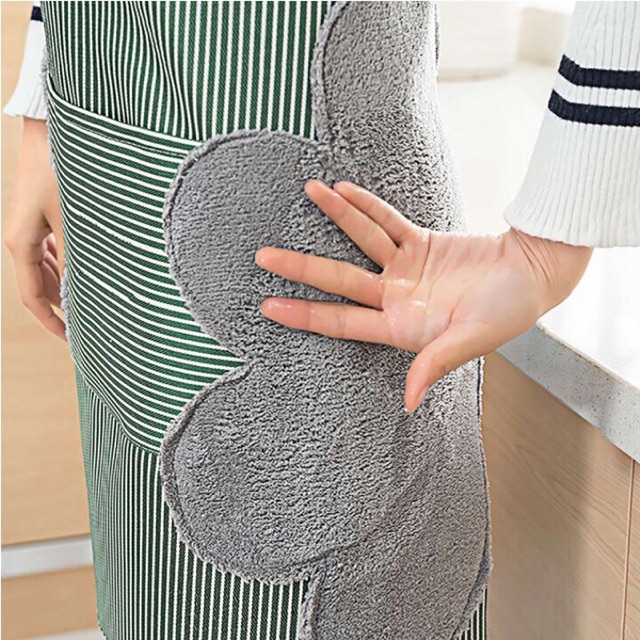 [Tặng 1 móc dán tường] Tạp dề chống nước có túi để điện thoại