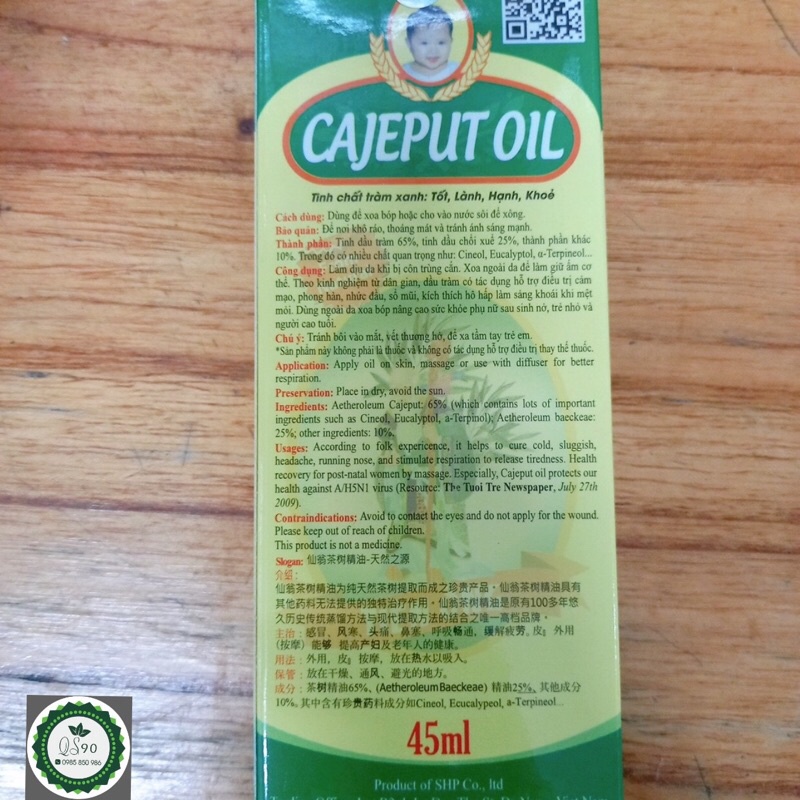 Dầu Tràm Tiên Ông 45ml,10ml