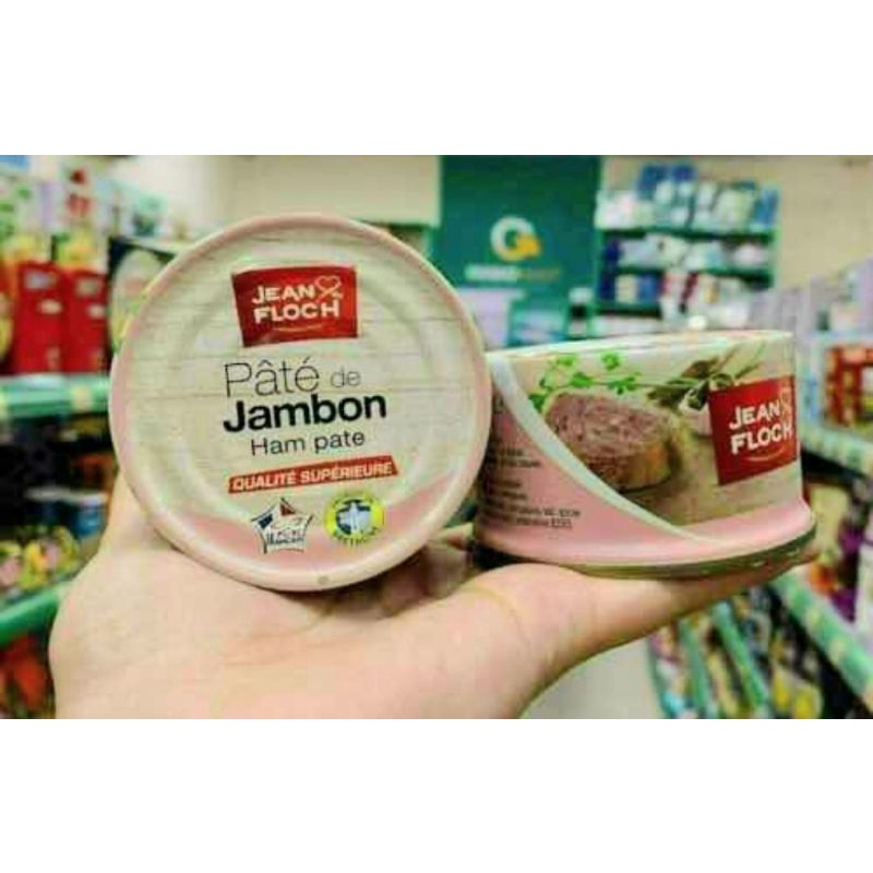 {Hộp 130g} Pate Pháp Jean Floc'h. Có Pate Gan và thịt Heo, Gan Heo, Jambon...Hàng nhập khẩu