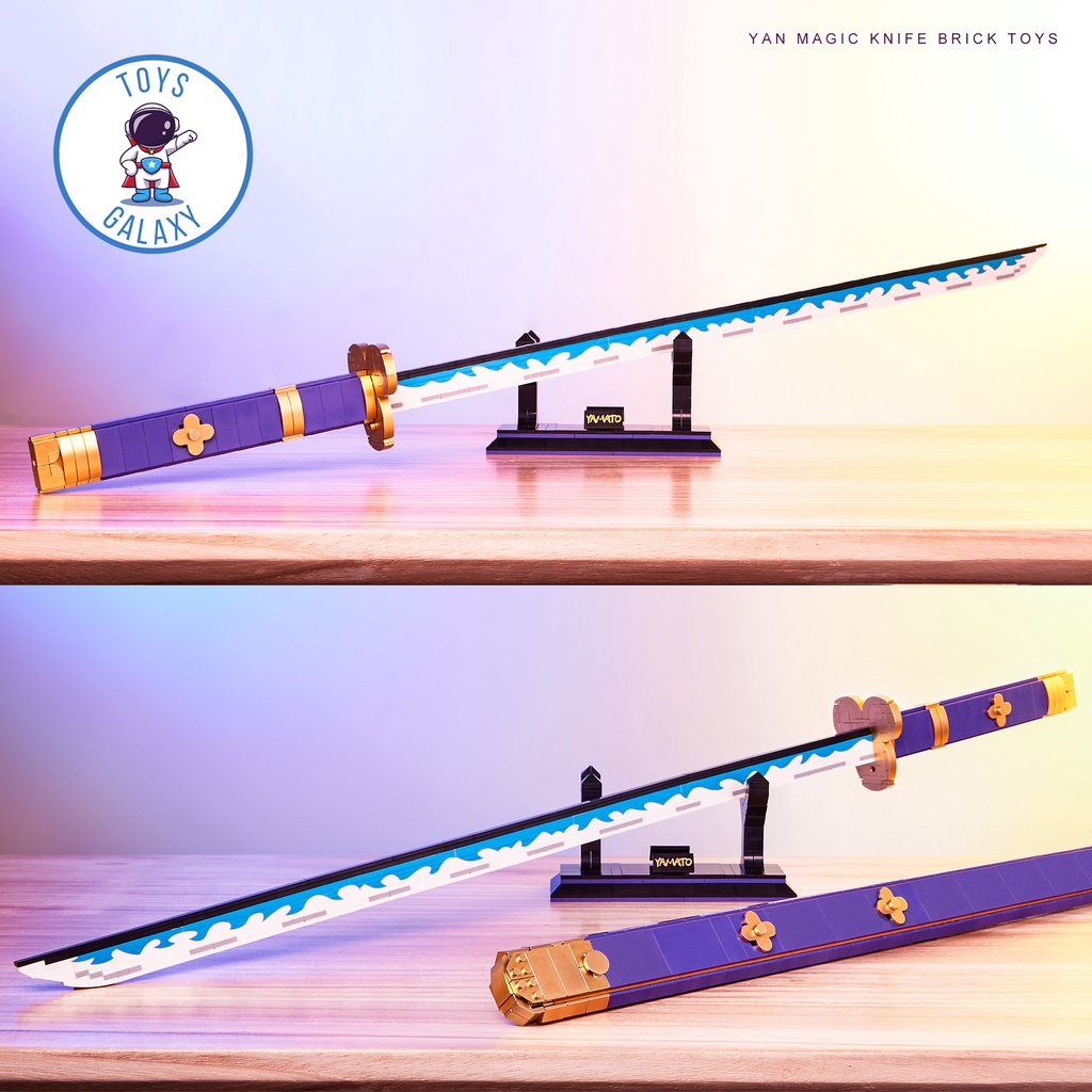 Đồ Chơi Lắp Ráp Mô Hình Thanh Đại Bảo Kiếm Enma / Sandai Kitetsu / Wado Của Zoro Trong One Piece Đảo Hải Tặc 1502