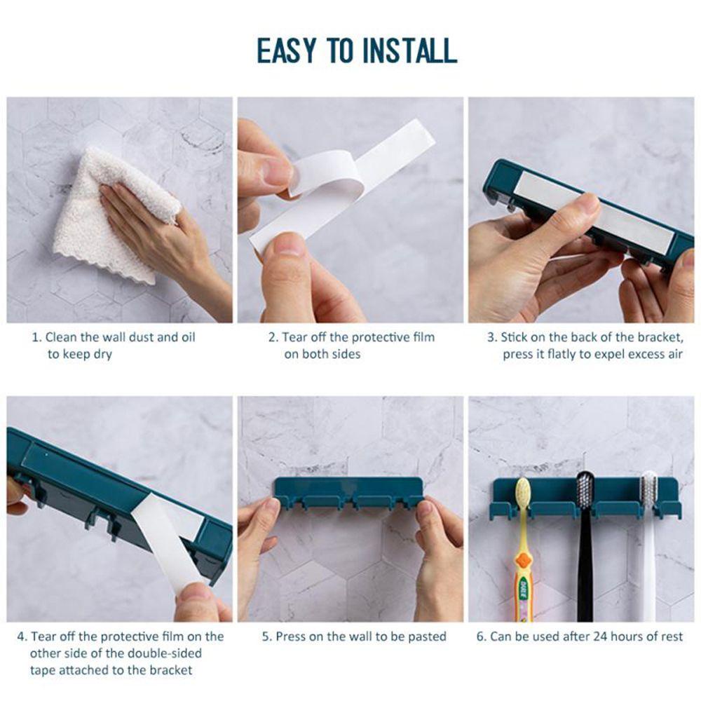 Giá Đỡ Bàn Chải Đánh Răng Bằng Nhựa Gắn Tường Tiện Lợi
