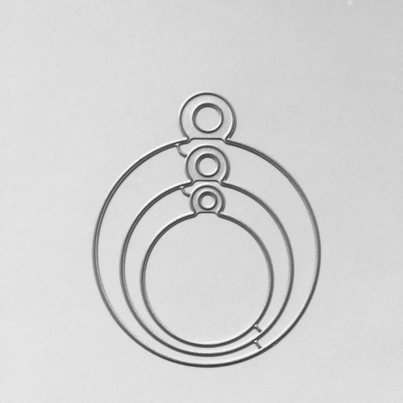 Khuôn Cắt Thẻ Trang Trí Album Hình Tròn Bằng Kim Loại