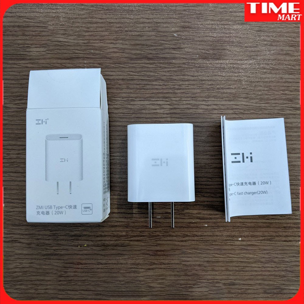 Củ sạc nhanh Xiaomi PD Type C 20W ZMI HA716 chuẩn PD 3.0 cho iphone[TIME_MART]