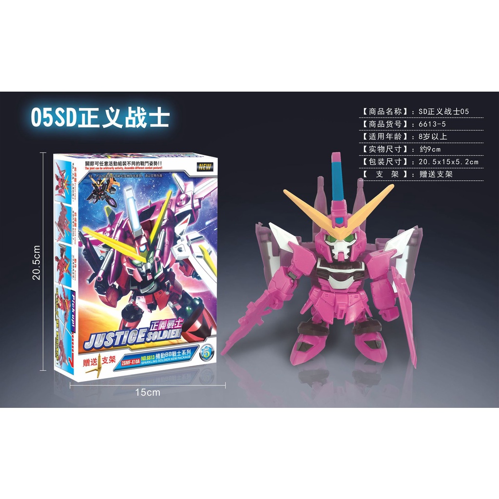 Đồ trang trí Lắp Ráp Gundam Dễ Thương Dùng Làm Quà Tặng Sinh Nhật Cho Bé Trai