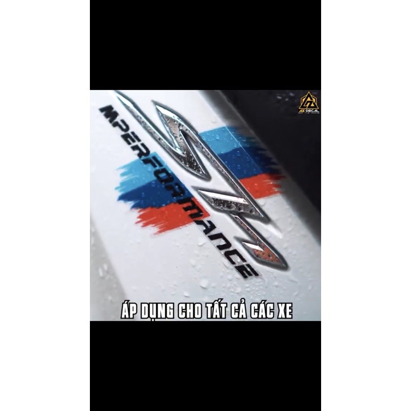 Tem Decal Performance ITALY / AMG BMW chất liệu pvc cao cấp chính hãng decal TAIWAN