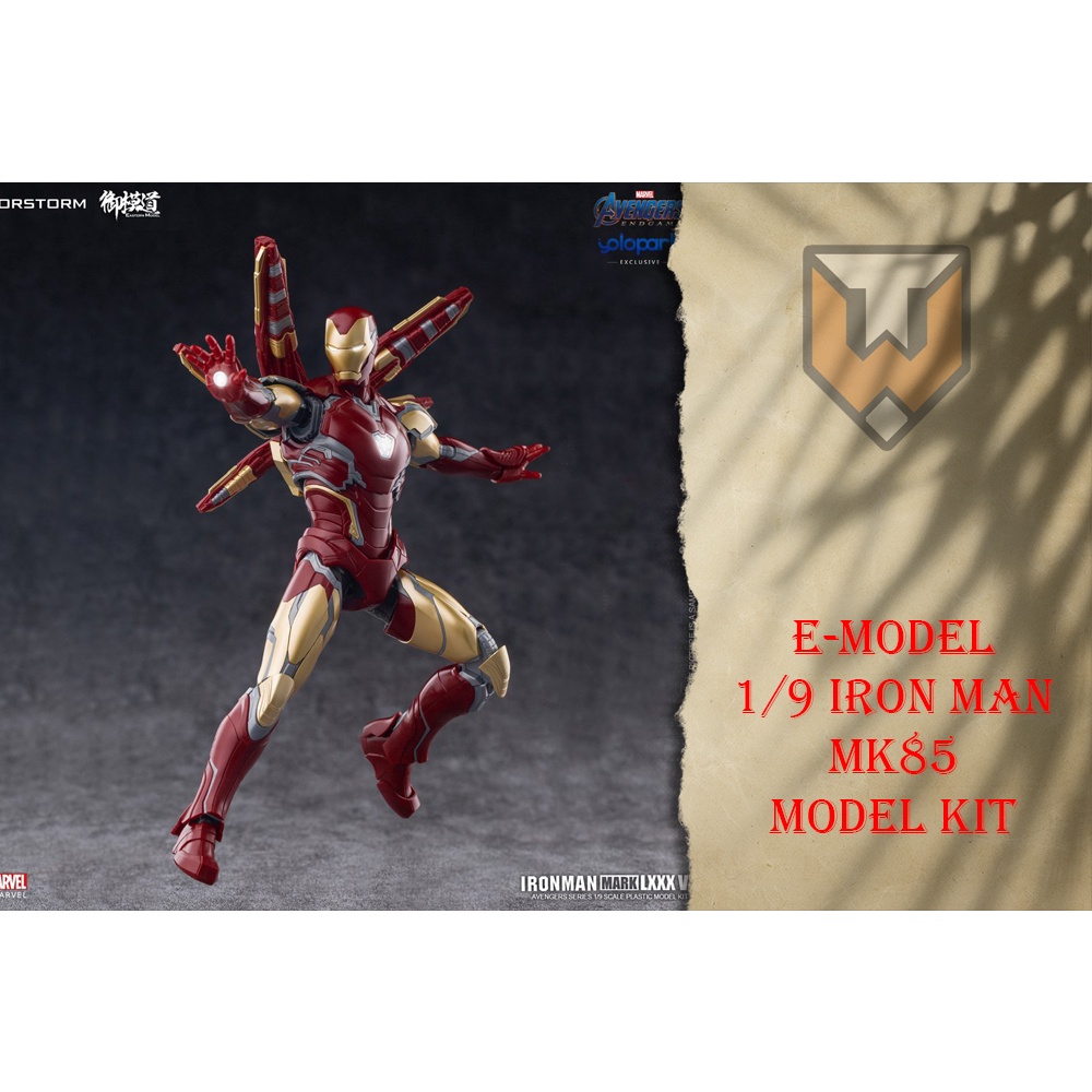 Mô Hình Lắp Ráp E-Model x Morstorm 1/9 Ironman MK85 Nomal Version