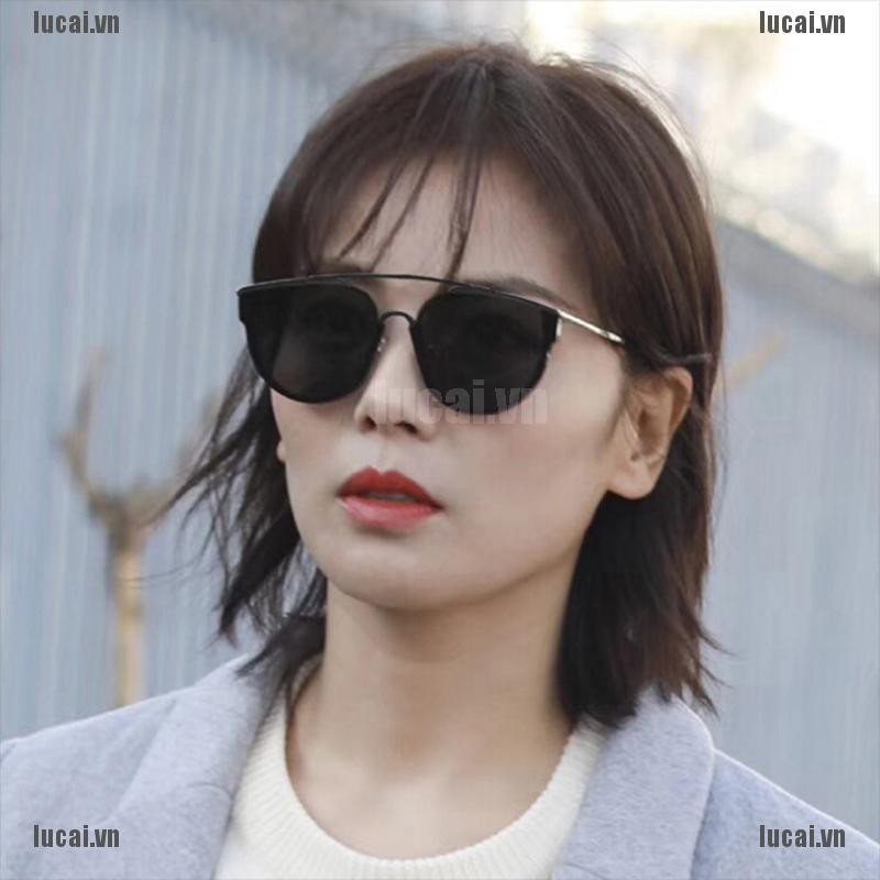 【lucai+COD】Ladies Sunglasses Oversided Frame Eyeglasses Vintage UV400 Protection Glasse
