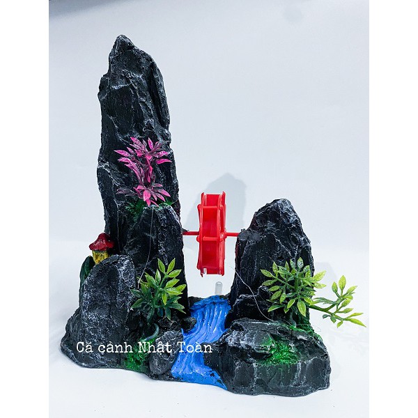 TIỂU CẢNH TRANG TRÍ HỒ CÁ NON BỘ 18X6X22CM