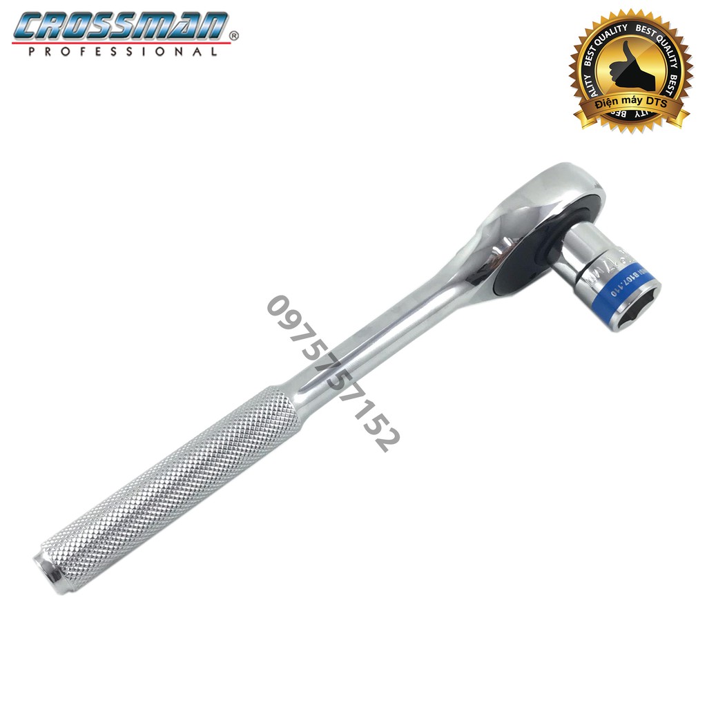 Bộ tuýp - Bộ khẩu 12 chi tiết thép Cr-V cao cấp (Cần tự động) Crossman U.S.A 99-020 (Chính hãng)