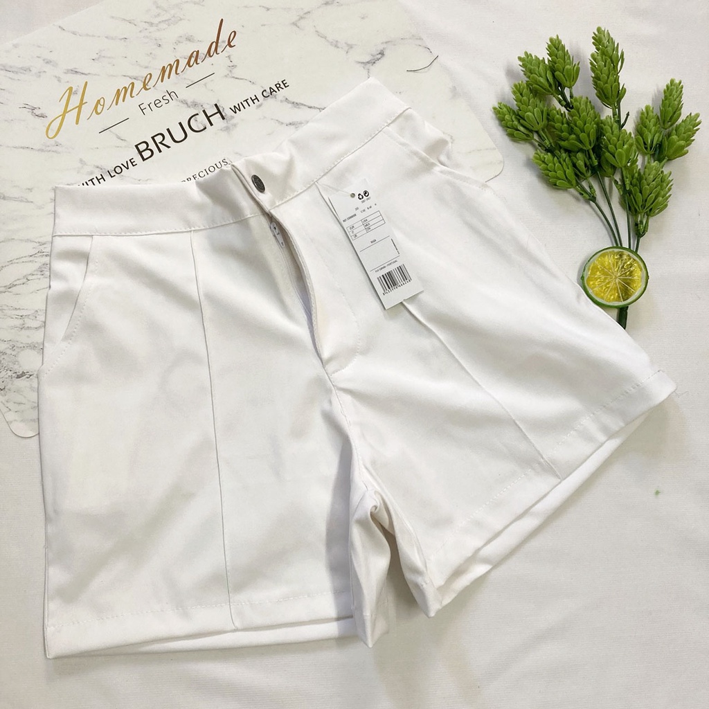 Quần đùi nữ từ 43-46kg - quần sọt short nữ vải kaki Lưng Cao - QU75