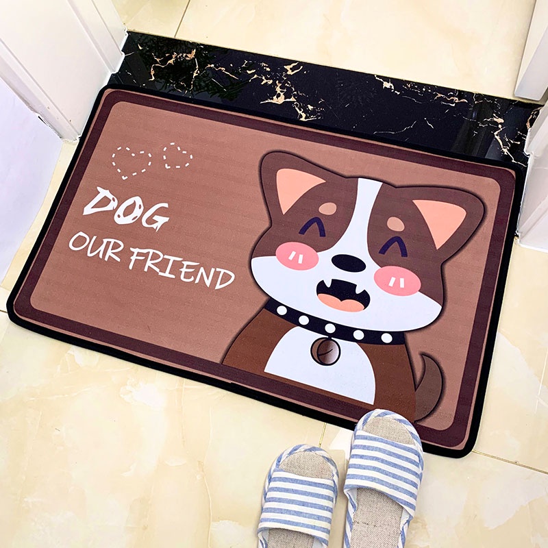 Thảm lau chân chống trượt kháng khuẩn, chống trơn nhà tắm nhà vệ sinh thấm hút nhanh (hình thật)