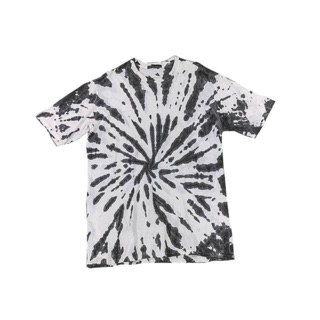 Tie dye black waxed