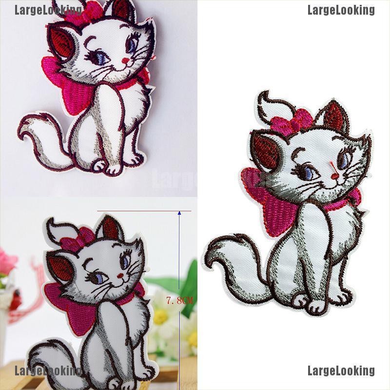 Sticker Ủi Thêu Hình Mèo Dễ Thương