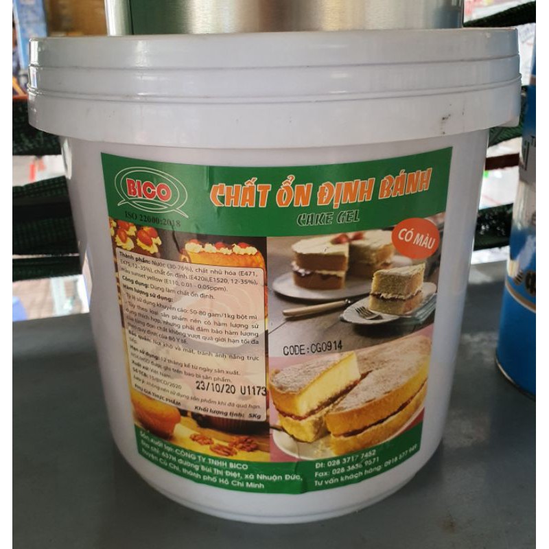 CHẤT ỔN ĐỊNH BÁNH BICO CÓ MÀU 0914 SÔ 5KG