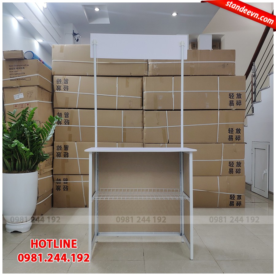 Booth sampling sắt, Quầy bán hàng di động bằng sắt, Booth quảng cáo | 3H