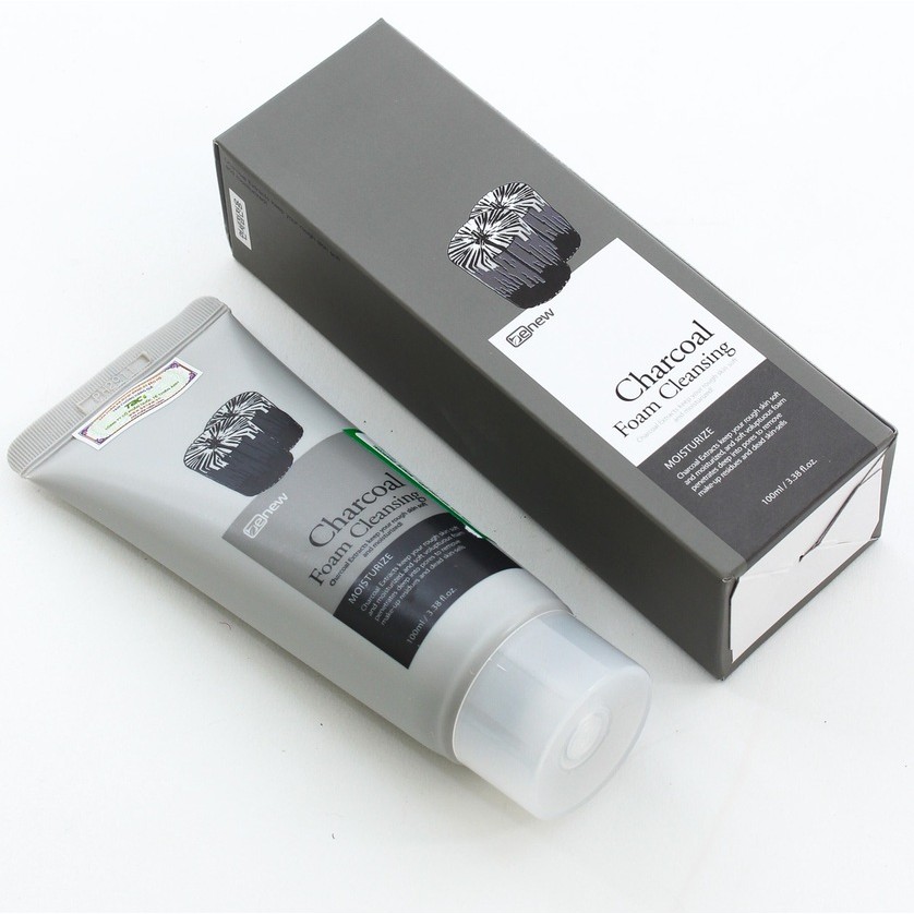 BENEW CHARCOAL FOAM CLEANSER Hàn quốc sữa rửa mặt than hoạt tính xóa mụn, xóa nhờn 100ml/Hộp- Hàng chính hãng