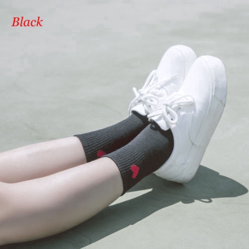 Vớ cotton qua mắt cá chân hình trái tim xinh xắn