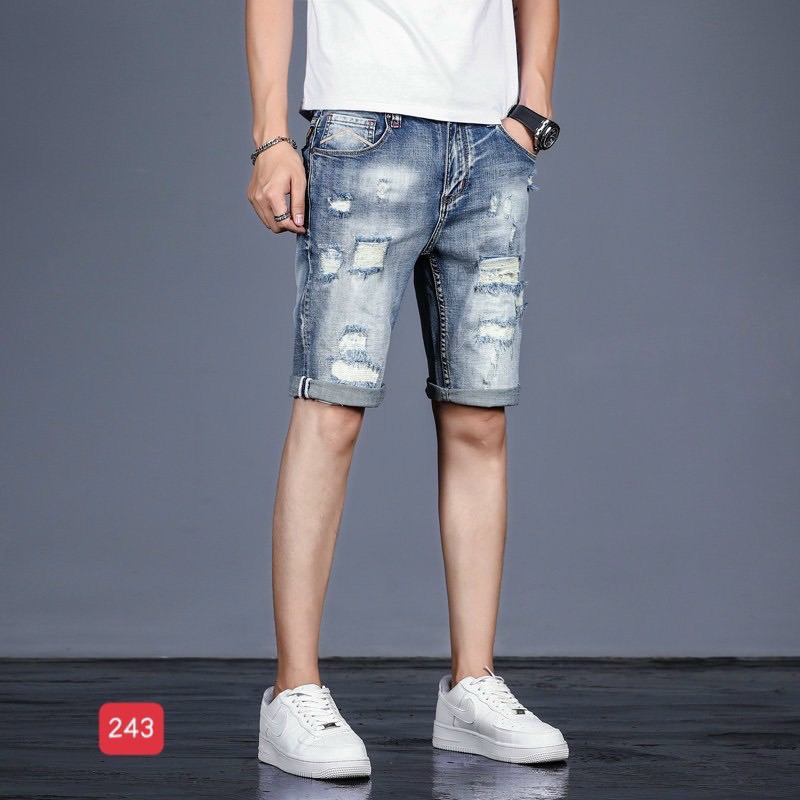 Quần Sọt Nam ❤️FREESHIP❤️ Quần Short Jean Nam Chất Bò co giãn không nhăn không xù form cực đẹp Tô Tồ Shop - QSJNM243 | BigBuy360 - bigbuy360.vn