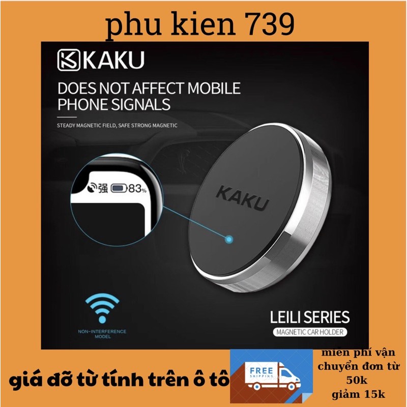 giá đỡ điện thoại nam châm trên ô tô(đế hít điện thoại trên ô tô) KAKU KSC-199