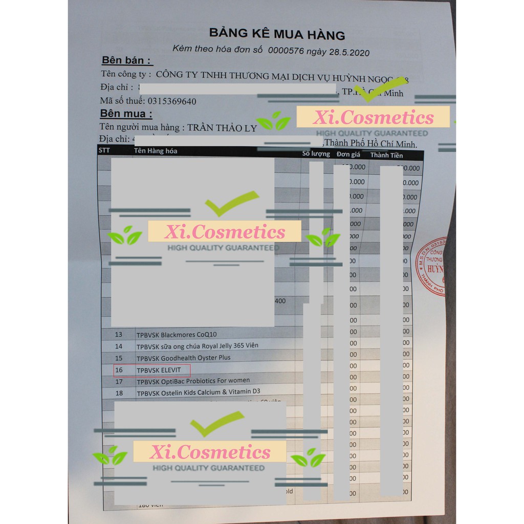 Vitamin Tổng Hợp Elevit Cho Bà Bầu 30 viên - 100 Viên