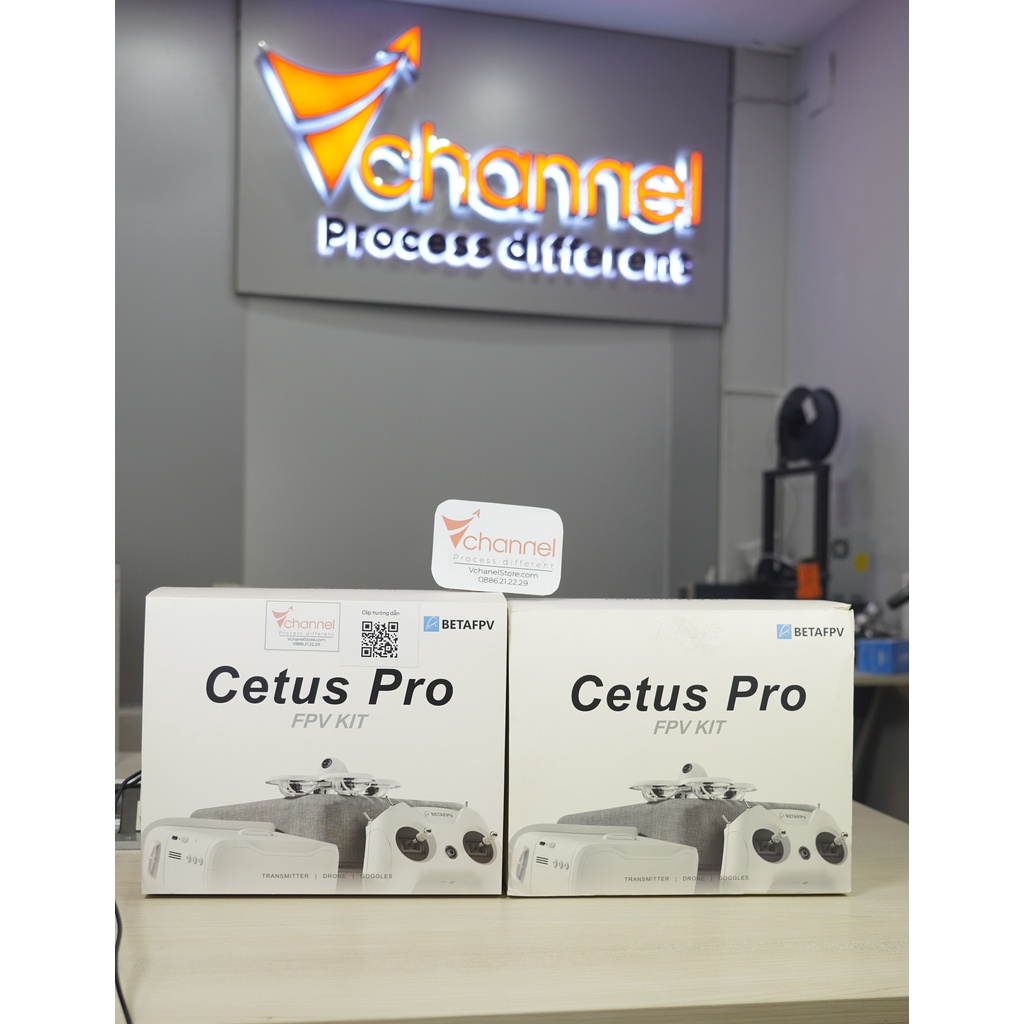 Combo đầy đủ BetaFPV Cetus PRO : Drone + Remote + Kính + 2 pin + Sạc + Túi * Tặng Nón Drone*