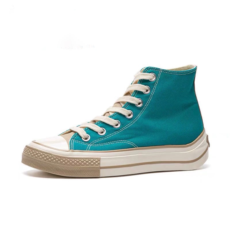 Giày Vải Canvas Đế Mềm Dày Thoáng Khí Phong Cách Hồng Kông Cổ Điển Thời Trang Hè Thu Cho Nữ