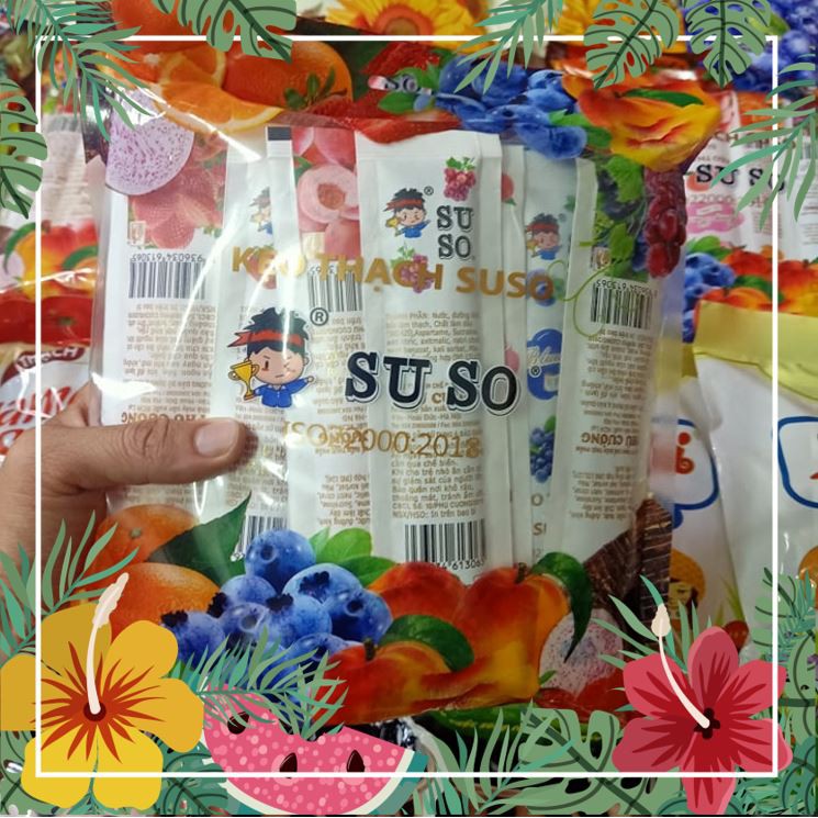 [HOT TREND] Thạch Suso - Thạch trái cây 🍎🍊🍌🍇🍓🍑🍍 thơm ngon - Đồ ăn vặt Siêu ngon Siêu rẻ - Thạch hoa quả Phú Cường FUCUCO