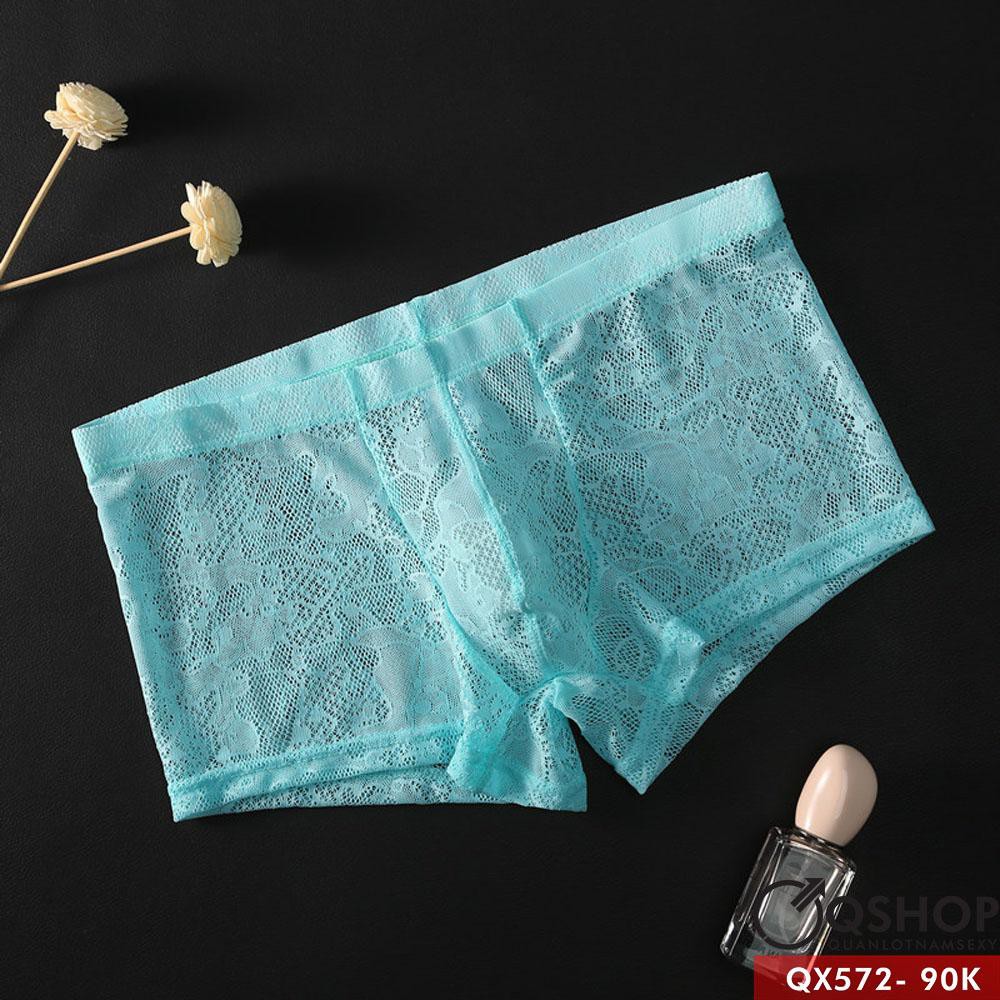 QUẦN LÓT BOXER NAM REN LƯỚI QX572 QSHOP