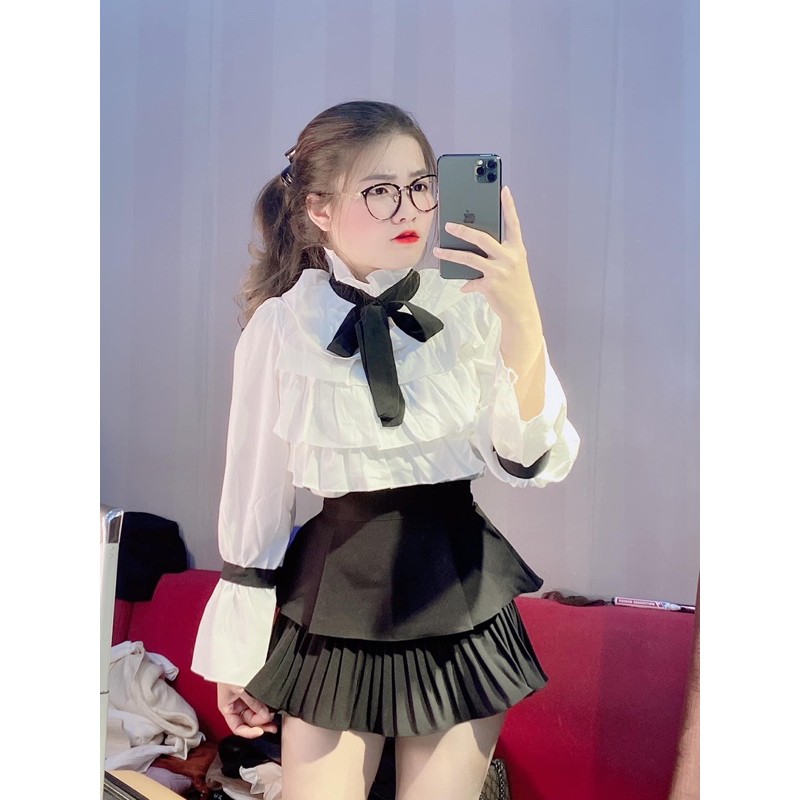 MÃ (330) CHÂN VÁY CÓ QUẦN XẾP LY 2 TẦNG
