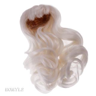 White long wave curly hair wig hairpiece for 1/6 bjd sd dd