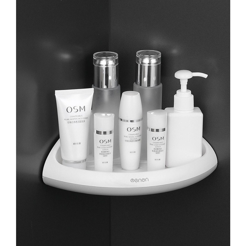 Kệ Góc Nhà Bếp,Kệ Đựng Gia Vị  Nhà Bếp,Kệ Để Đồ Phòng Tắm Dán Tường