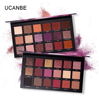Bảng phấn mắt UCANBE 18 màu 18 Colors Twilight Matte Sparkle Eyeshadow  Shimmer Palette Rose Gold Long-lasting