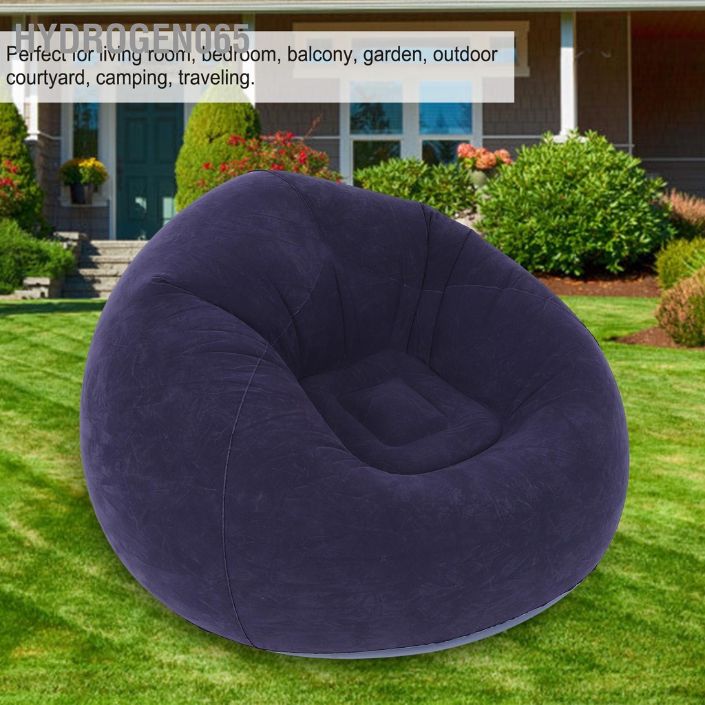110x110x80cm Ghế sofa đơn kiểu tròn siêu mềm bơm hơi cho phòng ký túc xá du lịch ngoài trời cắm trại dã ngoại Hydrogen065