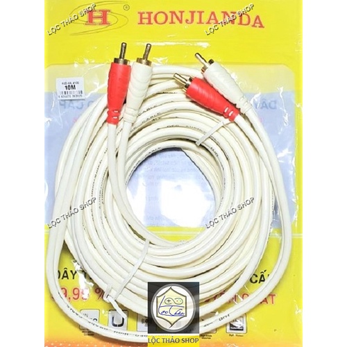 Cáp loa 4 đầu hoa sen AV dài 10M 15M 20M cao cấp