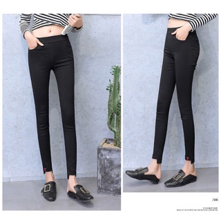 Quần kaki skinny big size màu đen ống sole size lớn 65-85kg