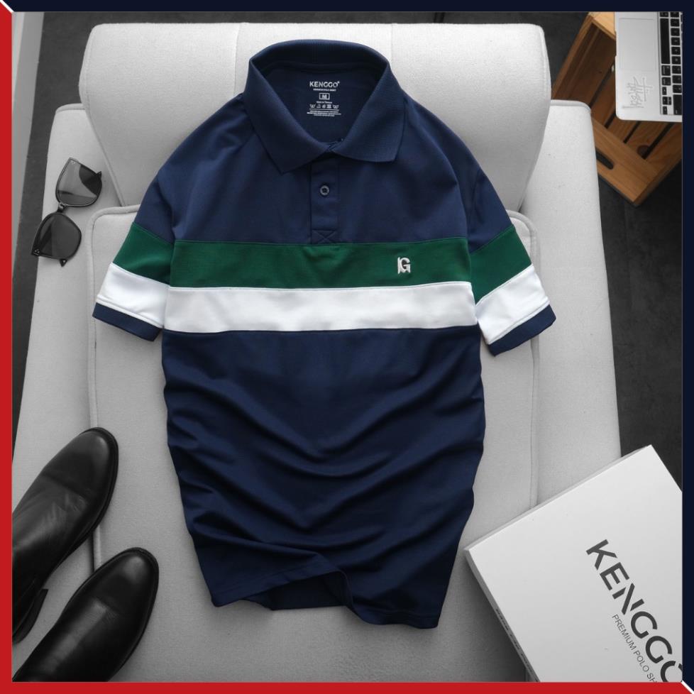 Áo Polo nam cổ bẻ phối BETHE vải cá sấu Cotton xuất xịn,chuẩn form,trẻ trung - thanh lịch - KENGGO.
