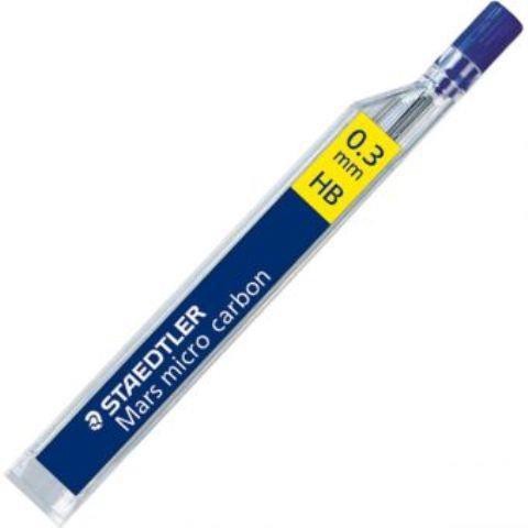 Ruột chì kim kỹ thuật MARSMICRO 0.3 mm độ cứng B/HB Staedtler-Dụng cụ vẽ Tâm Tâm