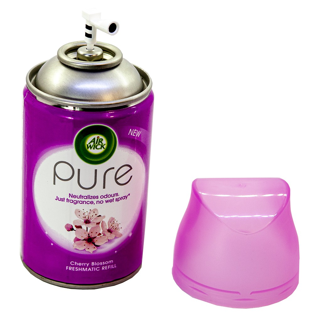 Bình xịt tinh dầu Air Wick Cherry Blossom 250ml QT00024 - hoa anh đào, bình phun tinh dầu cao cấp, thơm phòng, khử mùi