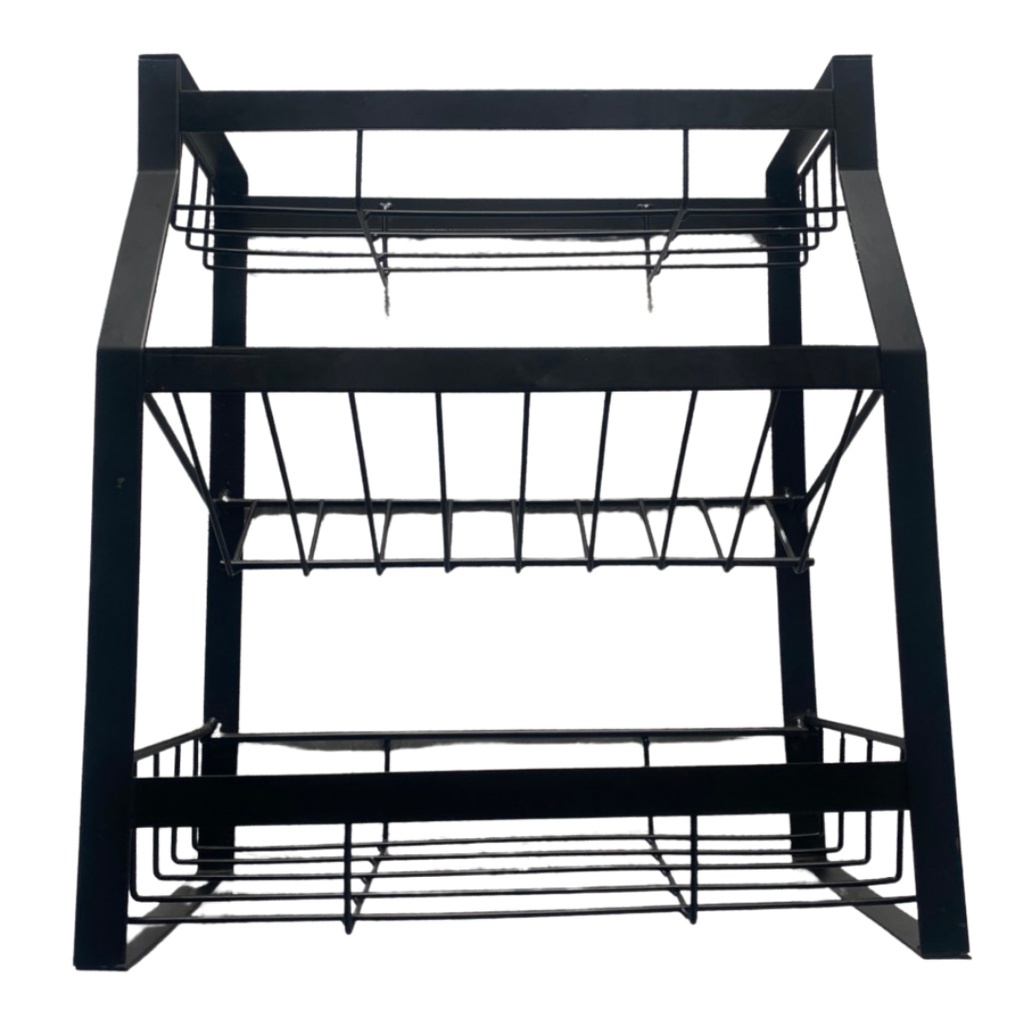 Kệ đựng gia vị nhà bếp, Kệ nhà bếp 3,4 tầng 1 ngăn chéo Thép Carbon sơn tĩnh điện chắc chắn bền đẹp hàng cao cấp